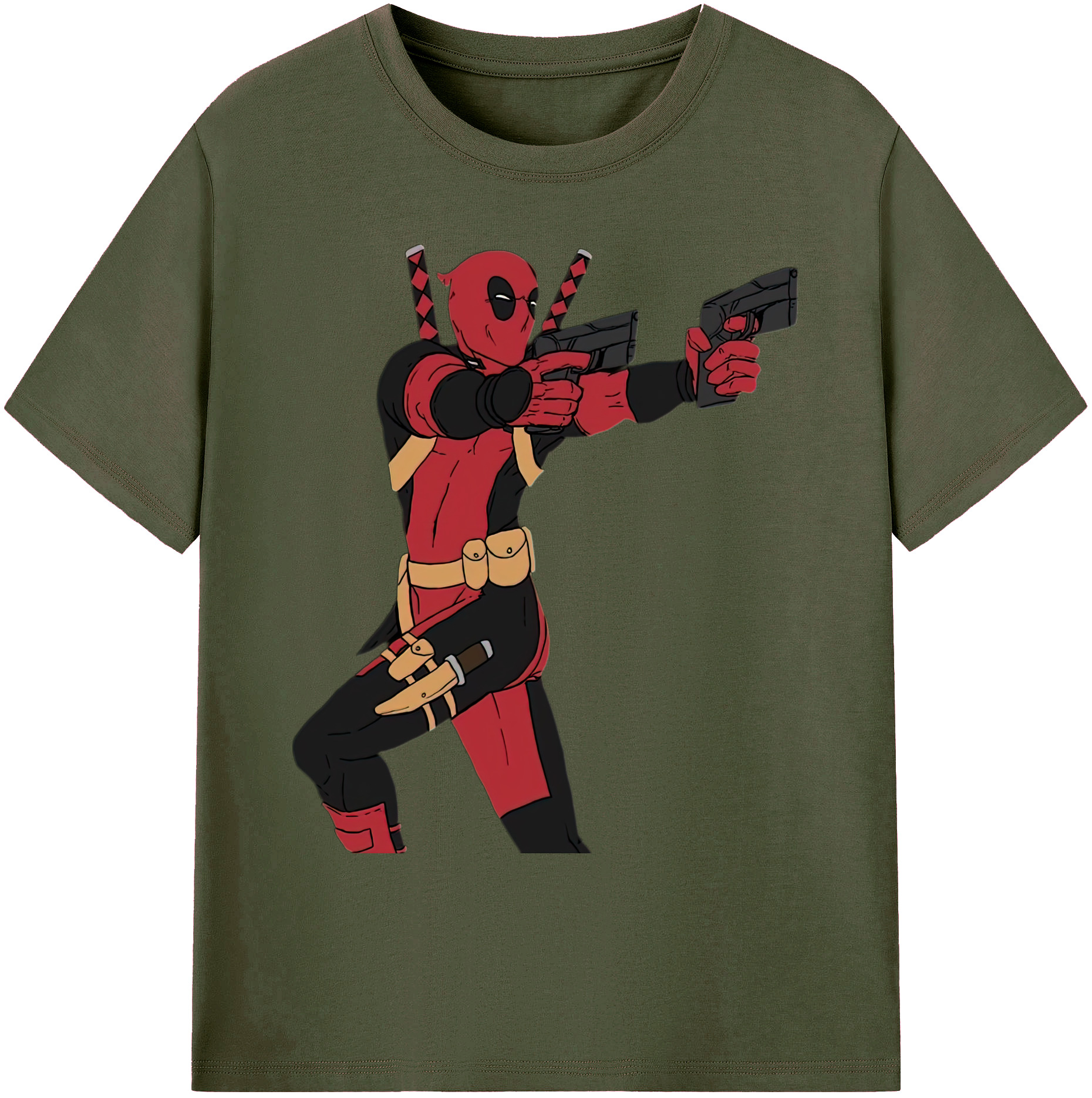 （画像用） Deadpool デッドプール 綿100％ メンズ半袖Tシャツ｜肌触りやわらか＆通気性